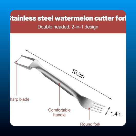 2-in-1 Stainless Fruit Slicer Forks