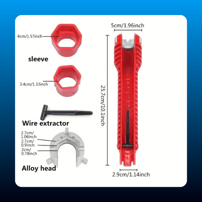 8-in-1 Multifunctional Pipe Wrench