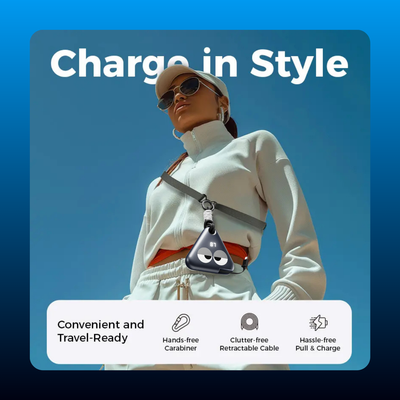 Cassette Tape Power Bank Bag Charm, 10000mAh