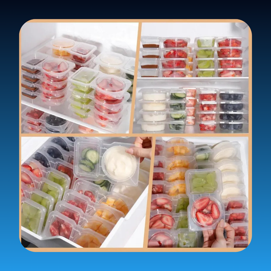 Reusable Snack Containers with Lids (20 Pack)