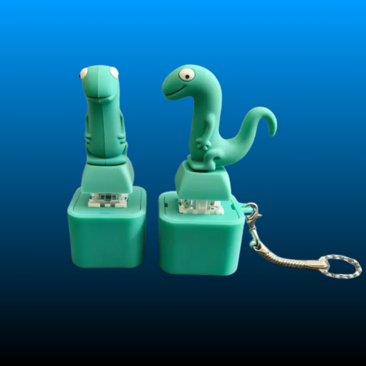 Funny Lizard Button Clicker Keychain Fidget Toy