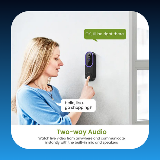 Wireless Smart Video Doorbell Camera