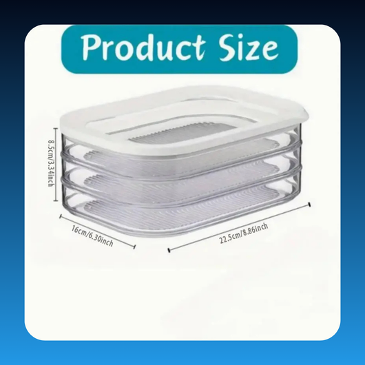 3-Layer Reusable Food Storage Container