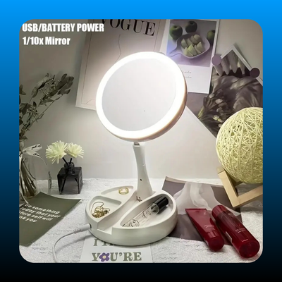 10x Magnifying Led Makeup Mirror with Light