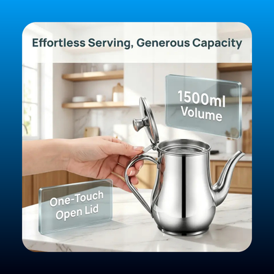 Leakproof Oil Dispenser with Filter Screen