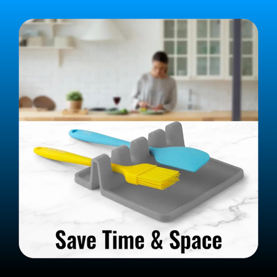 Square Silicone Utensil & Tableware Rest