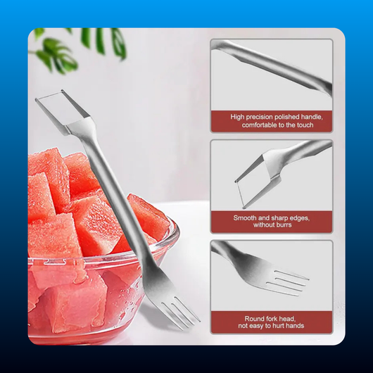 2-in-1 Stainless Fruit Slicer Forks