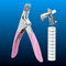 Stainless Steel Acrylic Nail Clipper with 10 Nail Sizing Magnets