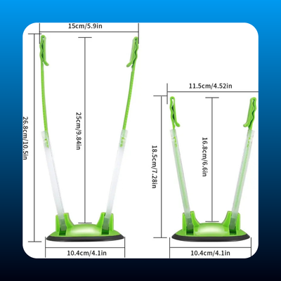 2-Pack Bag Holder Stand Adjustable Food Storage Bag Rack