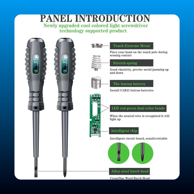 2-in-1 High Torque Magnetic Screwdriver Electricity Detector