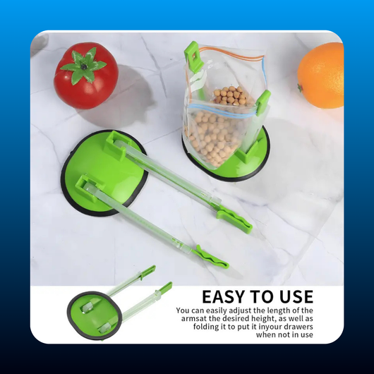 2-Pack Bag Holder Stand Adjustable Food Storage Bag Rack