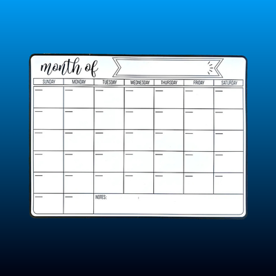 Magnetic Refrigerator Calendar