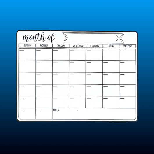 Magnetic Refrigerator Calendar