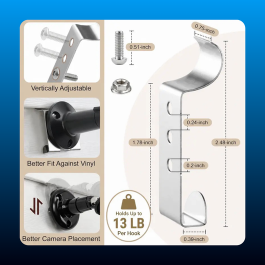 Vinyl Siding Hooks for Hanging Outdoor