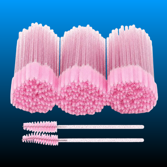 200 Pcs Disposable Mascara Wands With Container
