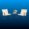 Rocking Bistro Set with Glass Table (3 Piece)