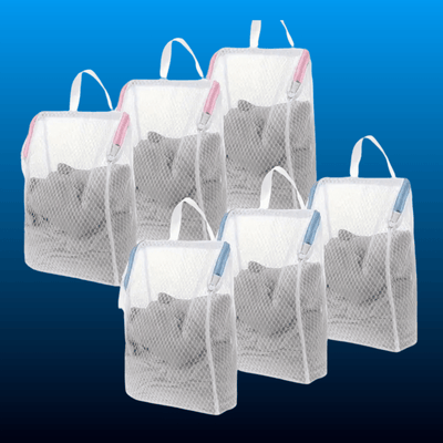 Honeycomb Mesh Laundry Bags (6 Pack)