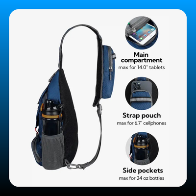 Packable Small Crossbody Sling Backpack
