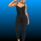 Zip Front Full Length Shaping Jumpsuit