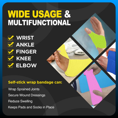 Self Adherent Bandages Wrap (12 Pack)