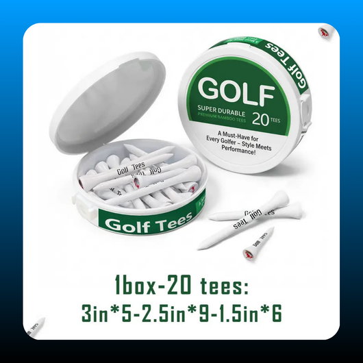 Portable Bamboo Golf Tees (3 Pack)