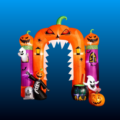 Inflatable Pumpkin Archway with Lights