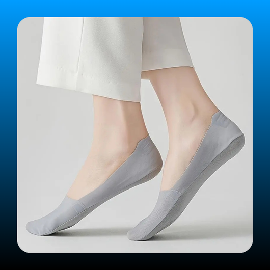 5 Pairs of Women's Invisible Socks (One Size)