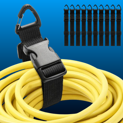10-Pack Heavy Duty Extension Cord Holder Strap Pack
