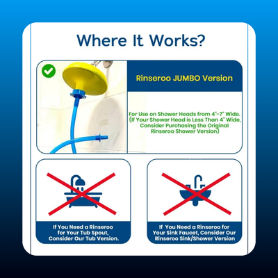 Jumbo Shower Cleaning Slip-On Attachment