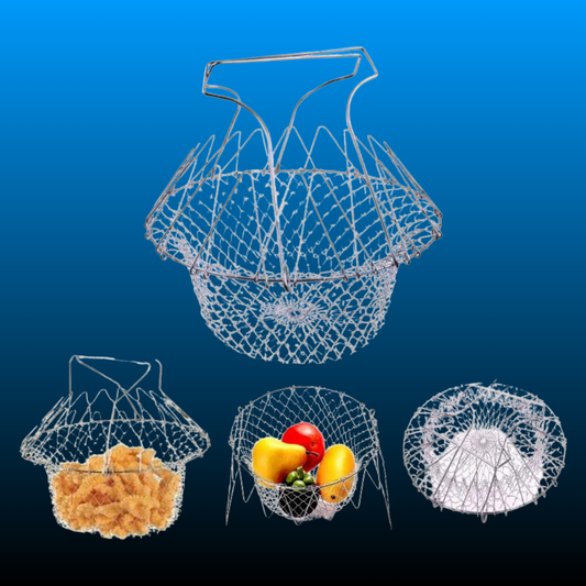 Stainless Steel Folding Sturdy Filtration Basket