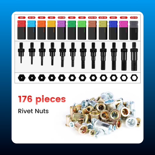 Rivet Nut Tool Kit with Case