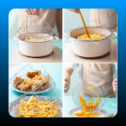Stainless Steel Folding Sturdy Filtration Basket