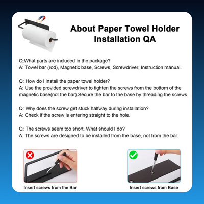 Magnetic Paper Towel Holder