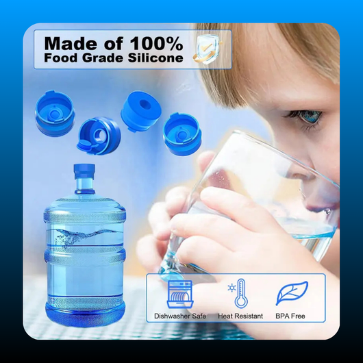 Reusable Silicone Water Jug Cap (3 Pcs)