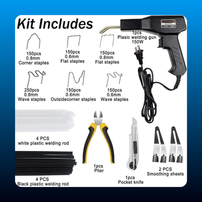 2-in-1 Plastic Welding Machine 150W Hot Stapler Bumper Repair Kit