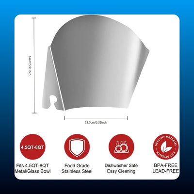 Stainless Steel Smooth Pouring Chute Mixer Accessory