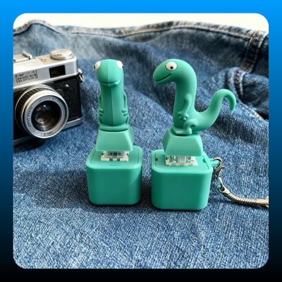Funny Lizard Button Clicker Keychain Fidget Toy