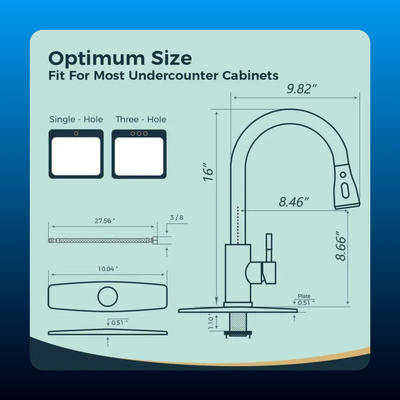 Pull-Down Kitchen Faucet with Sprayer