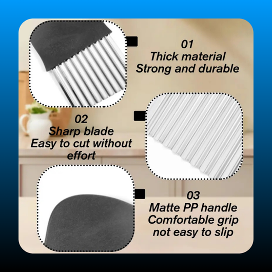 Stainless Steel Crinkle Potato Cutter (2 Pack)