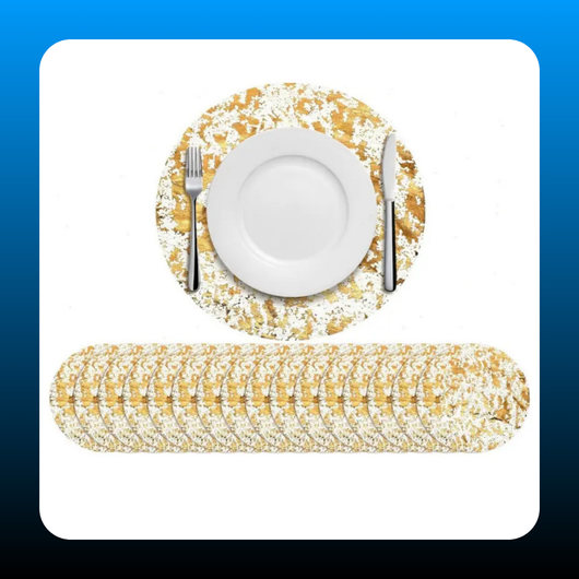 50pcs Disposable Golden Placemats