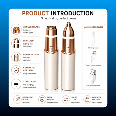 2-in-1 Facial and Eyebrow Trimmer