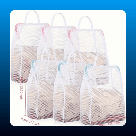 Honeycomb Mesh Laundry Bags (6 Pack)
