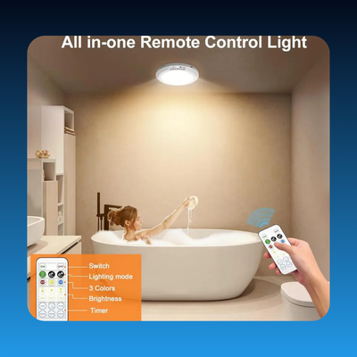 Rechargeable Motion Sensor Ceiling Light with Remote