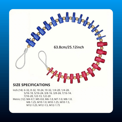 Detachable Nut and Bolt Size Gauge