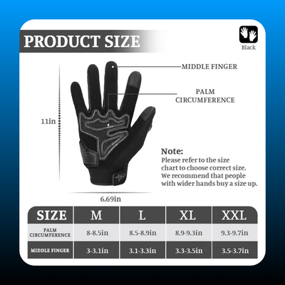 Unisex Touchscreen Motocross Gloves