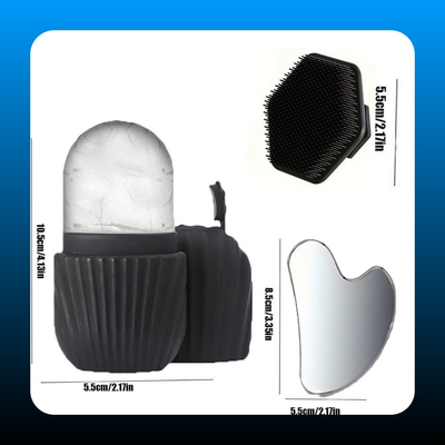 3 Piece Facial Cleansing Tools Set