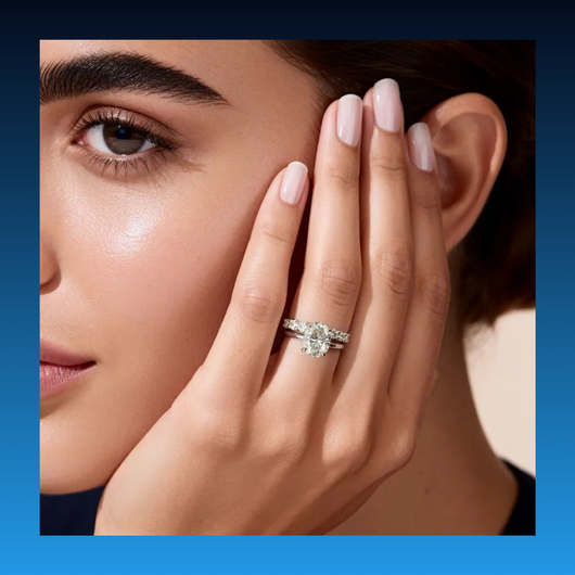 Lab Diamond VVS Moissanite Ring