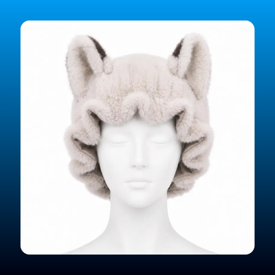 Fox Ear Satin Sleep Bonnet