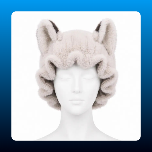 Fox Ear Satin Sleep Bonnet