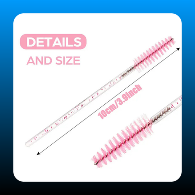 200 Pcs Disposable Mascara Wands With Container